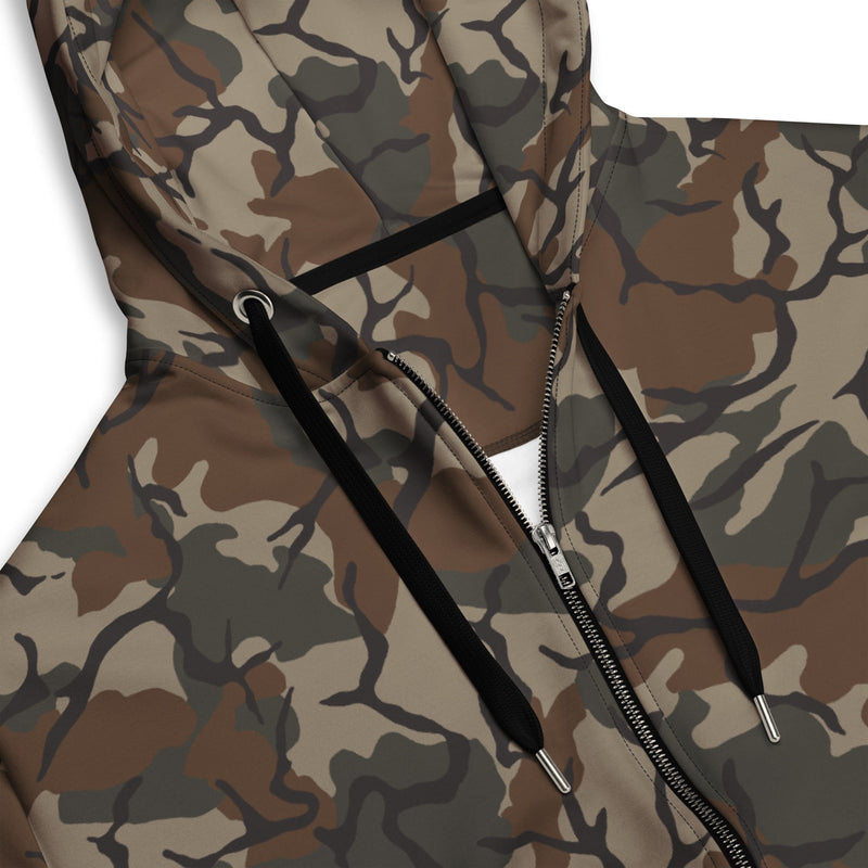 Leaf Malunggay Philippine Marine CAMO Unisex Zip Hoodie