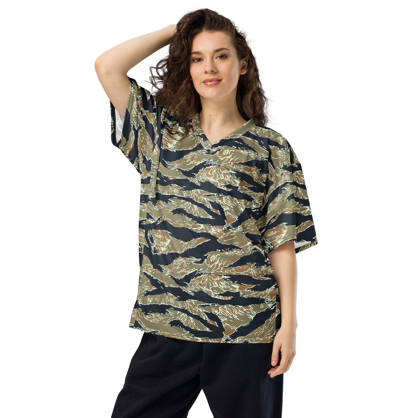 Philippine Tiger Stripe Special Forces Distinctive Uniform (SDFU) CAMO American football jersey - Football Jersey