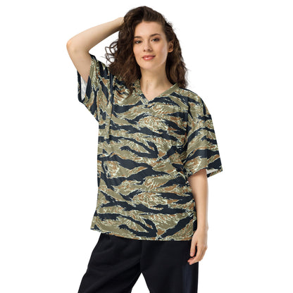 Philippine Tiger Stripe Special Forces Distinctive Uniform (SDFU) CAMO American football jersey - Football Jersey