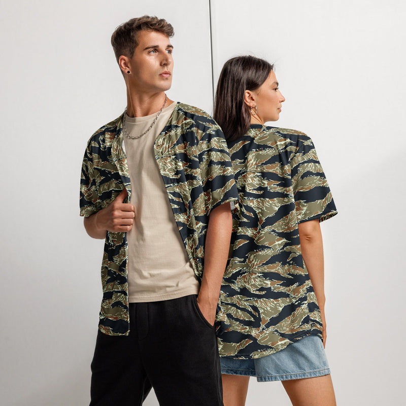 Tiger Stripe Philippine Special Forces CAMO Unisex Baseball Jersey - 2XS