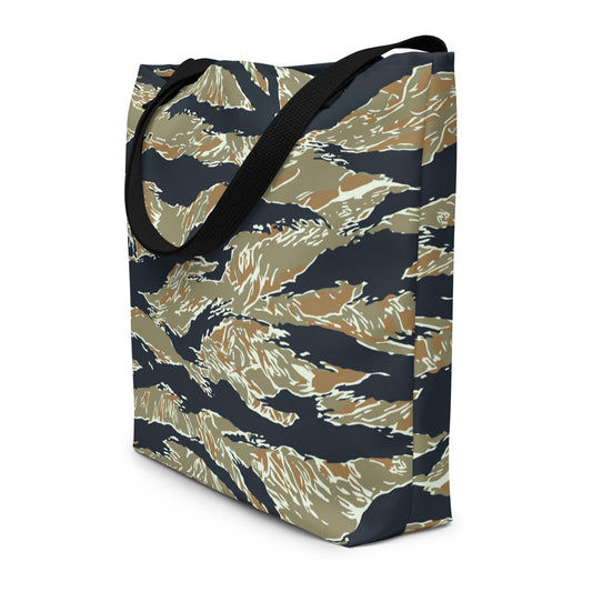 Philippine Tiger Stripe Special Forces Distinctive Uniform (SDFU) CAMO Large Tote Bag - Bags