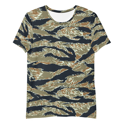 Philippine Tiger Stripe Special Forces Distinctive Uniform (SDFU) CAMO Mens athletic t-shirt - Athletic T-Shirts