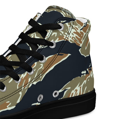 Philippine Tiger Stripe Special Forces Distinctive Uniform (SDFU) CAMO Mens High-Top Canvas Shoes