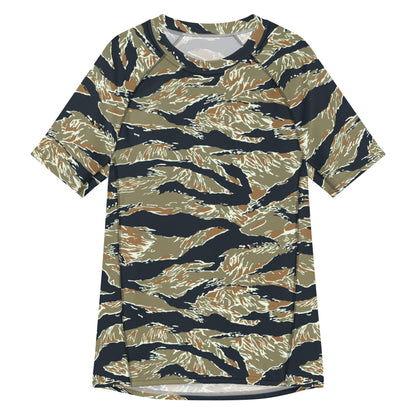 Philippine Tiger Stripe Special Forces Distinctive Uniform (SDFU) CAMO Mens Short-Sleeve Rash Guard - 2XS