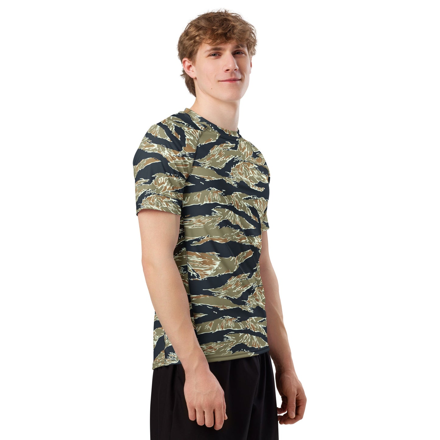 Philippine Tiger Stripe Special Forces Distinctive Uniform (SDFU) CAMO Mens Short-Sleeve Rash Guard