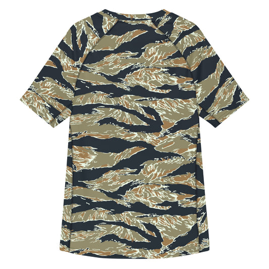 Philippine Tiger Stripe Special Forces Distinctive Uniform (SDFU) CAMO Mens Short-Sleeve Rash Guard - Short-sleeve Guards