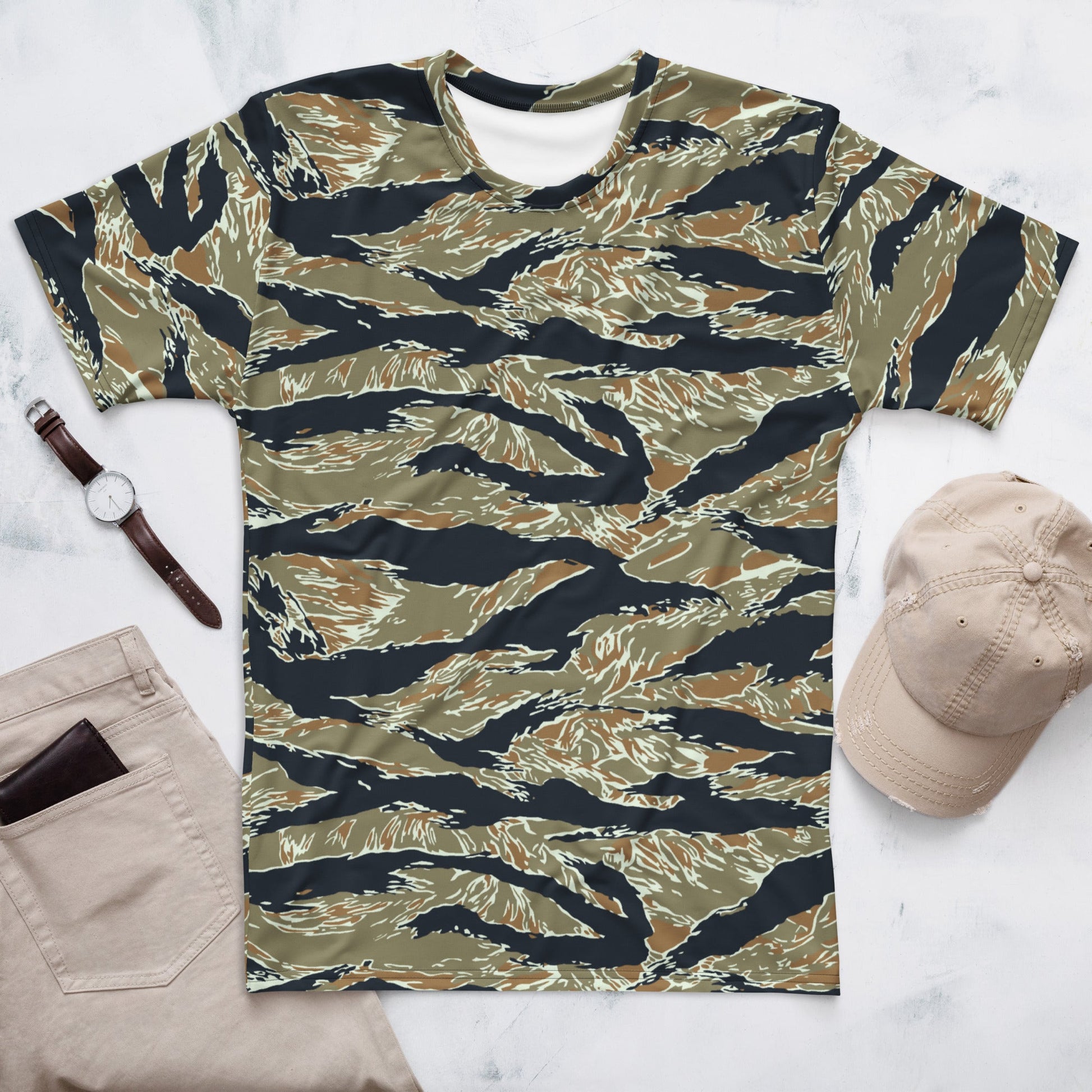 Philippine Tiger Stripe Special Forces Distinctive Uniform (SDFU) CAMO Mens T-Shirt - XS