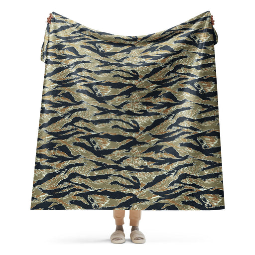 Tiger Stripe Philippine Special Forces CAMO Sherpa Blanket - 60″×80″