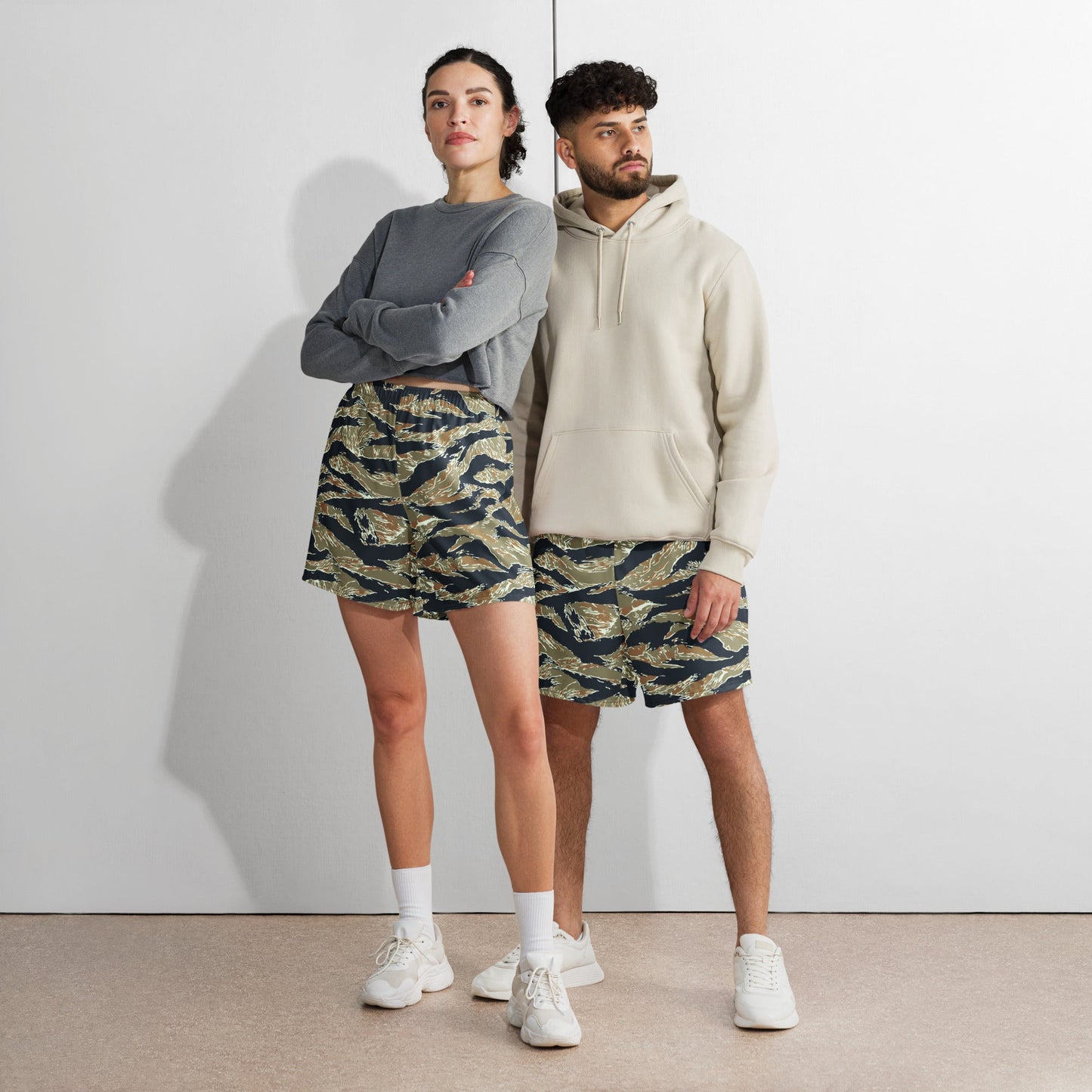 Philippine Tiger Stripe Special Forces Distinctive Uniform (SDFU) CAMO Unisex Athletic Long Shorts