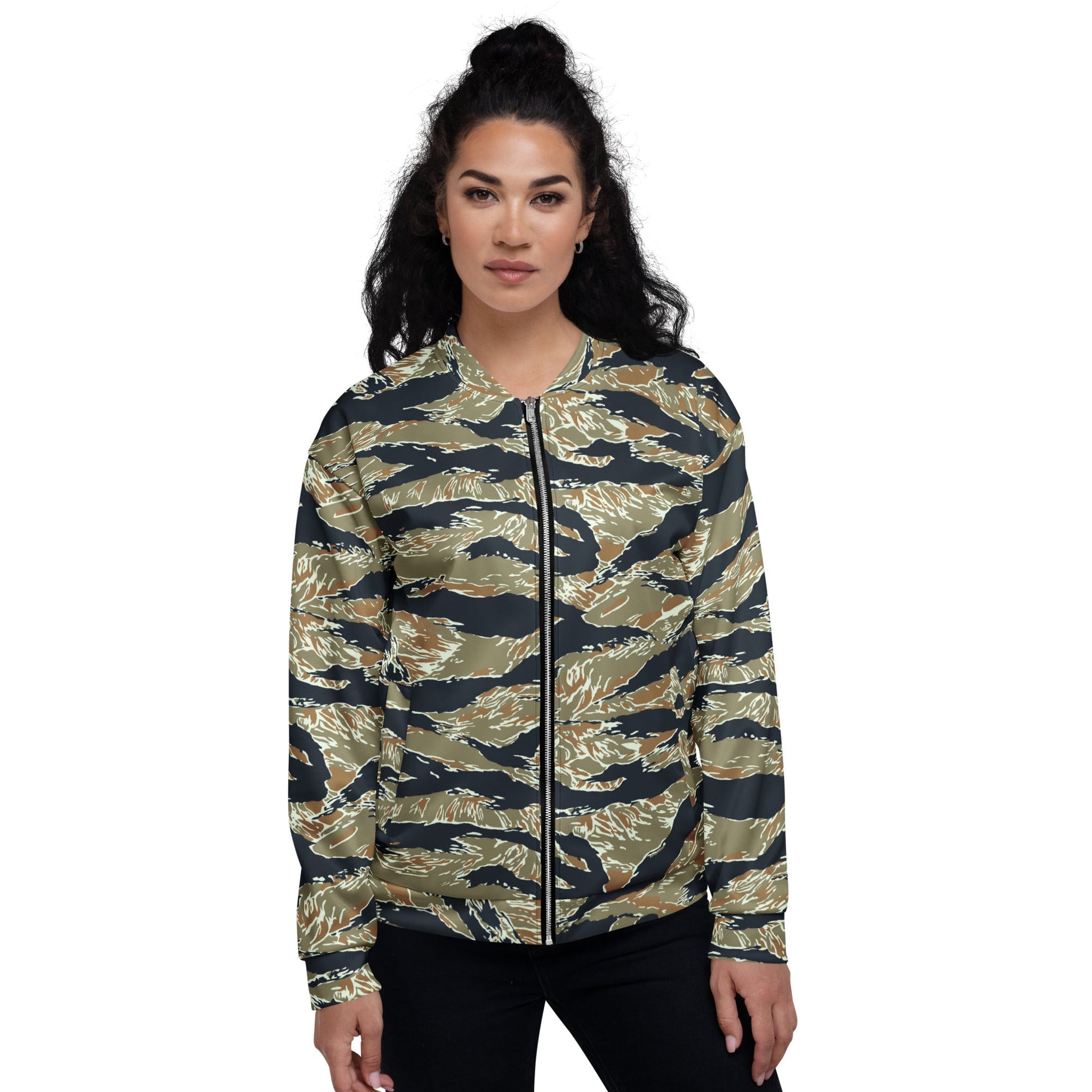 Philippine Tiger Stripe Special Forces Distinctive Uniform (SDFU) CAMO Unisex Bomber Jacket