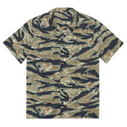 Tiger Stripe Philippine Special Forces CAMO Unisex Short-Sleeve Button Shirt - 2XS
