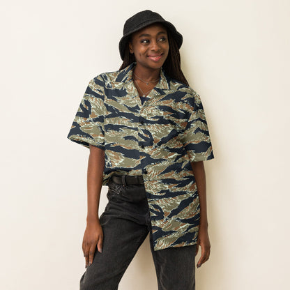 Philippine Tiger Stripe Special Forces Distinctive Uniform (SDFU) CAMO Unisex Short-Sleeve Button Shirt