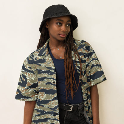 Philippine Tiger Stripe Special Forces Distinctive Uniform (SDFU) CAMO Unisex Short-Sleeve Button Shirt