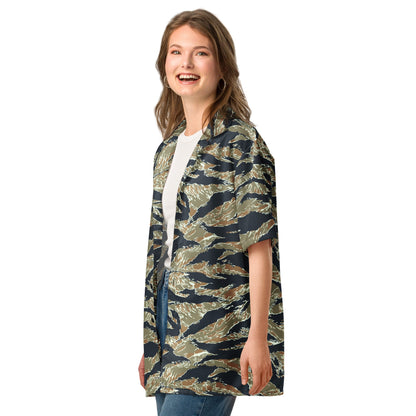 Philippine Tiger Stripe Special Forces Distinctive Uniform (SDFU) CAMO Unisex Short-Sleeve Button Shirt