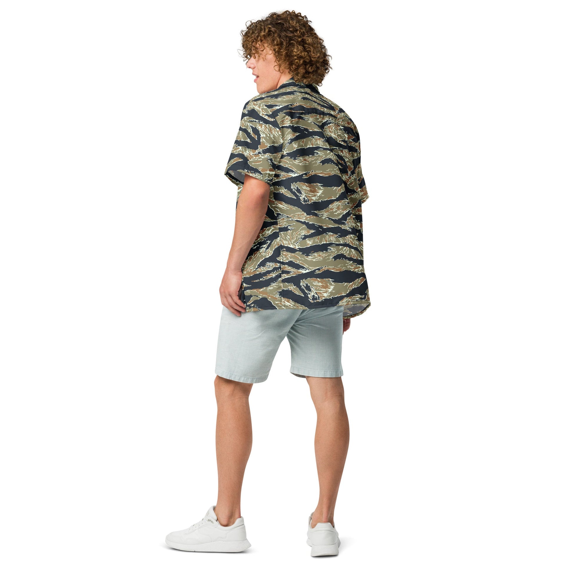 Philippine Tiger Stripe Special Forces Distinctive Uniform (SDFU) CAMO Unisex Short-Sleeve Button Shirt