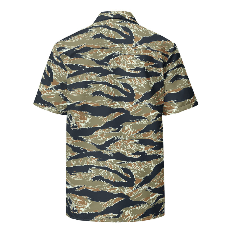 Tiger Stripe Philippine Special Forces CAMO Unisex Short-Sleeve Button Shirt