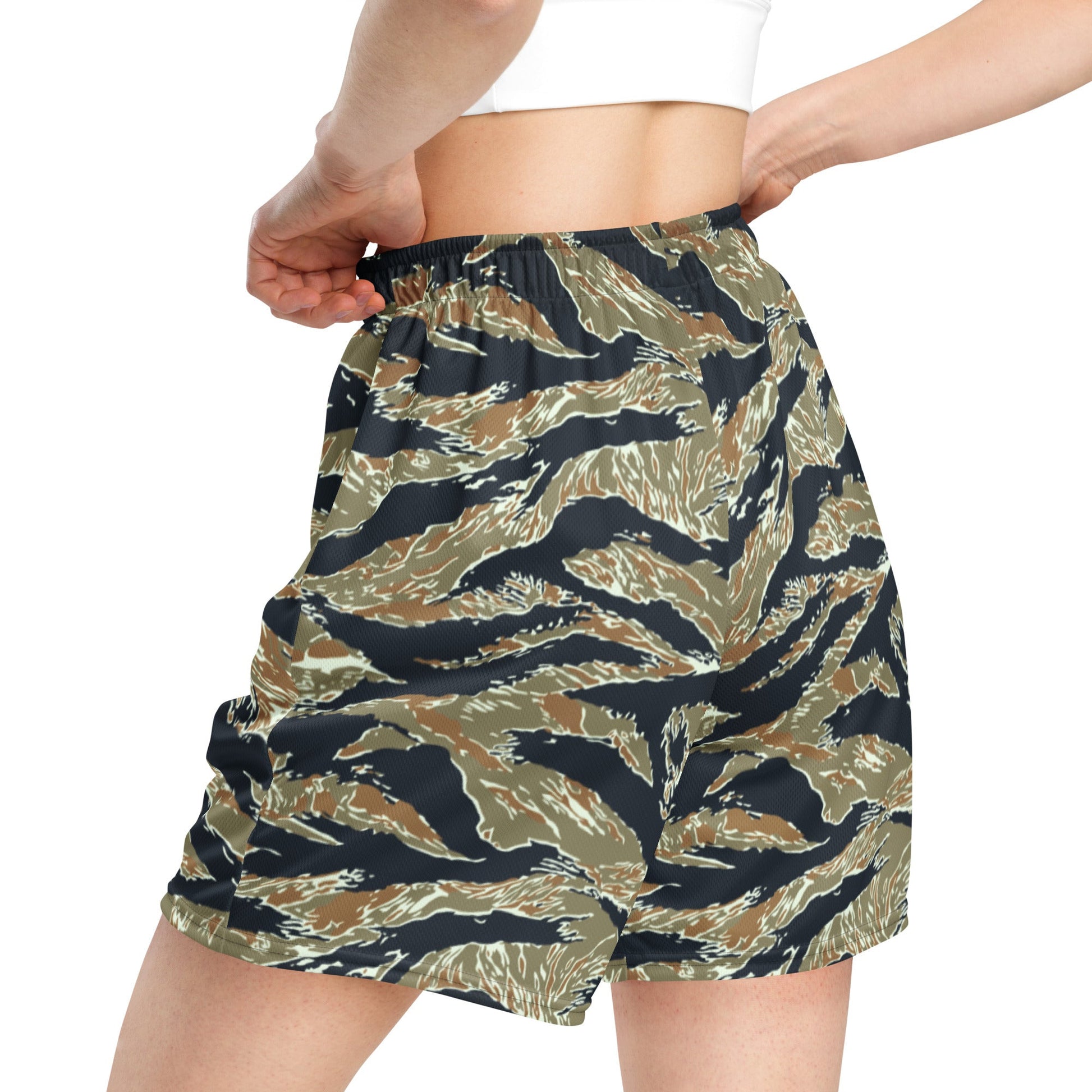 Philippine Tiger Stripe Special Forces Distinctive Uniform (SDFU) CAMO Unisex Mesh Shorts