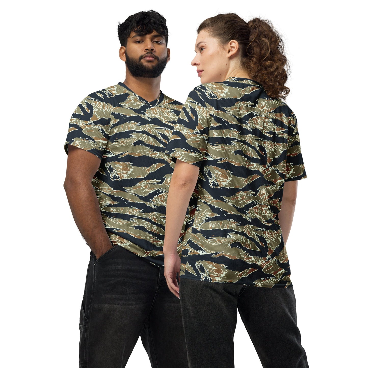 Philippine Tiger Stripe Special Forces Distinctive Uniform (SDFU) CAMO unisex sports jersey - 2XS - Sports Jerseys