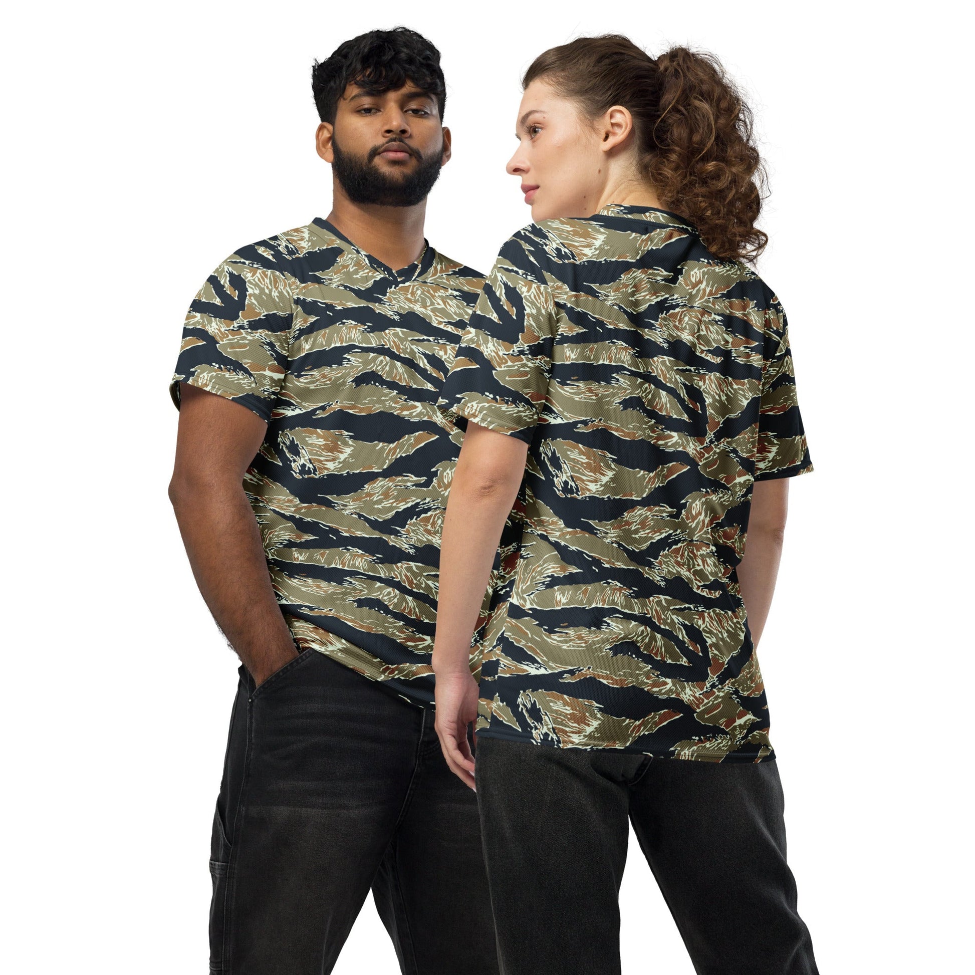 Philippine Tiger Stripe Special Forces Distinctive Uniform (SDFU) CAMO unisex sports jersey - 2XS - Sports Jerseys