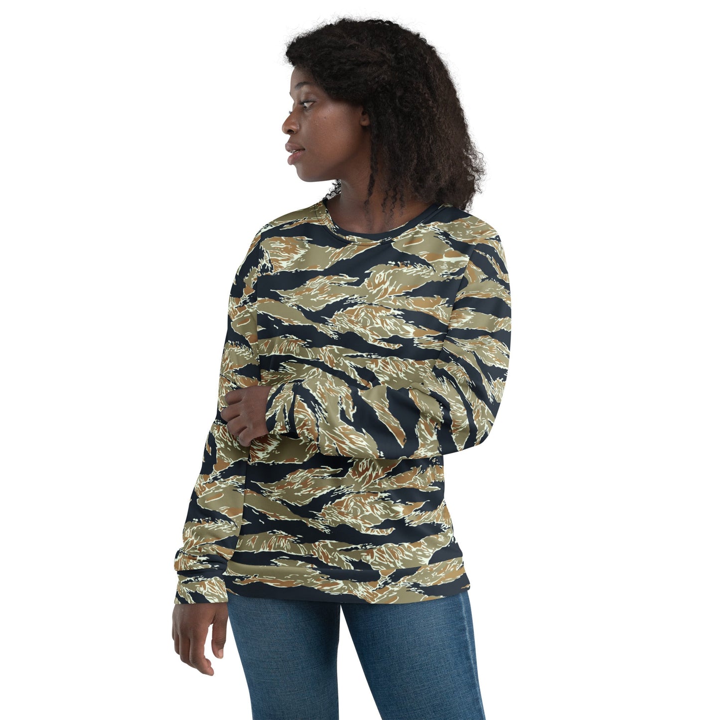 Philippine Tiger Stripe Special Forces Distinctive Uniform (SDFU) CAMO Unisex Sweatshirt - Sweatshirts