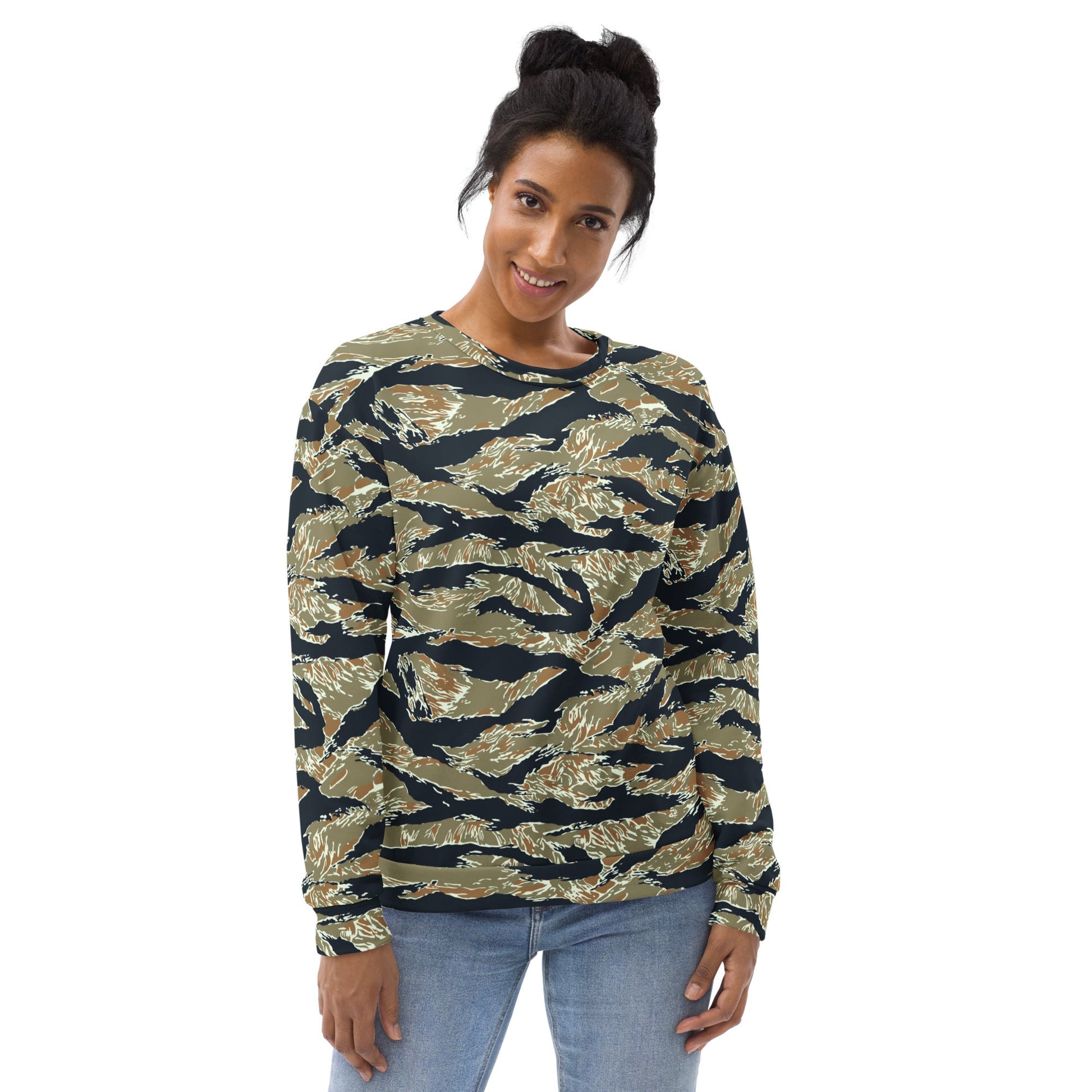 Philippine Tiger Stripe Special Forces Distinctive Uniform (SDFU) CAMO Unisex Sweatshirt - Sweatshirts