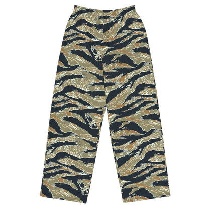 Philippine Tiger Stripe Special Forces Distinctive Uniform (SDFU) CAMO Unisex Wide-Leg Leisure Pants - 2XS