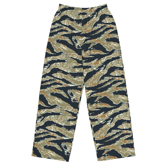 Philippine Tiger Stripe Special Forces Distinctive Uniform (SDFU) CAMO unisex wide-leg pants - 2XS - Wide-leg Pants