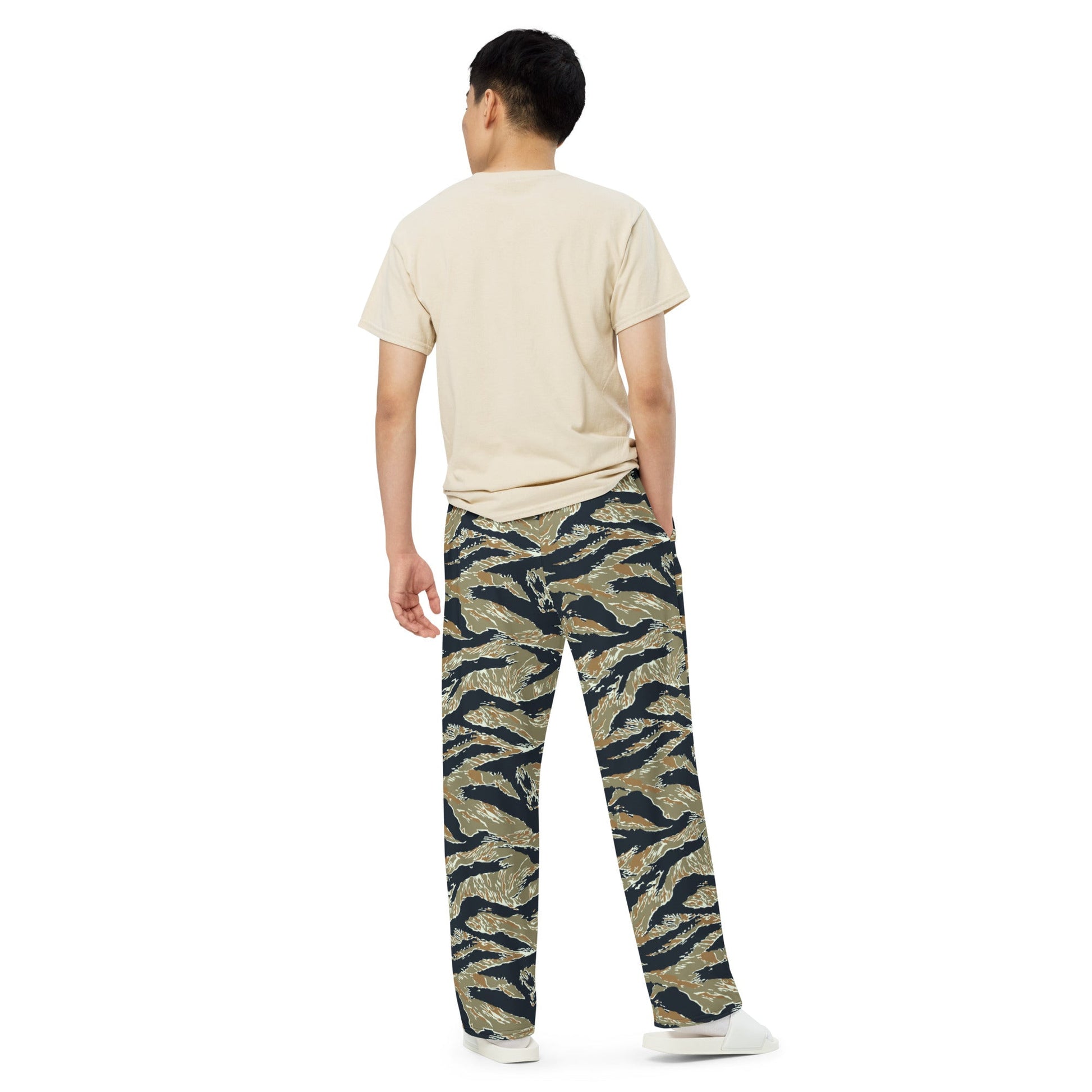 Philippine Tiger Stripe Special Forces Distinctive Uniform (SDFU) CAMO Unisex Wide-Leg Leisure Pants