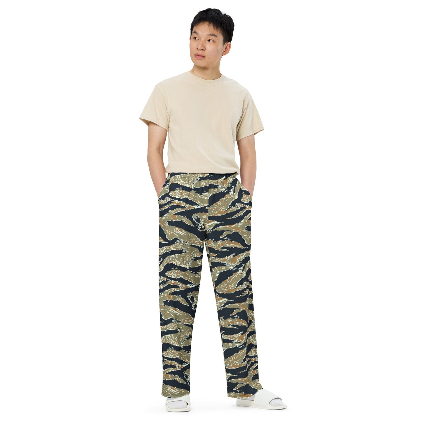 Philippine Tiger Stripe Special Forces Distinctive Uniform (SDFU) CAMO Unisex Wide-Leg Leisure Pants