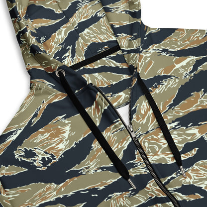 Philippine Tiger Stripe Special Forces Distinctive Uniform (SDFU) CAMO Unisex zip hoodie - Zip Hoodies