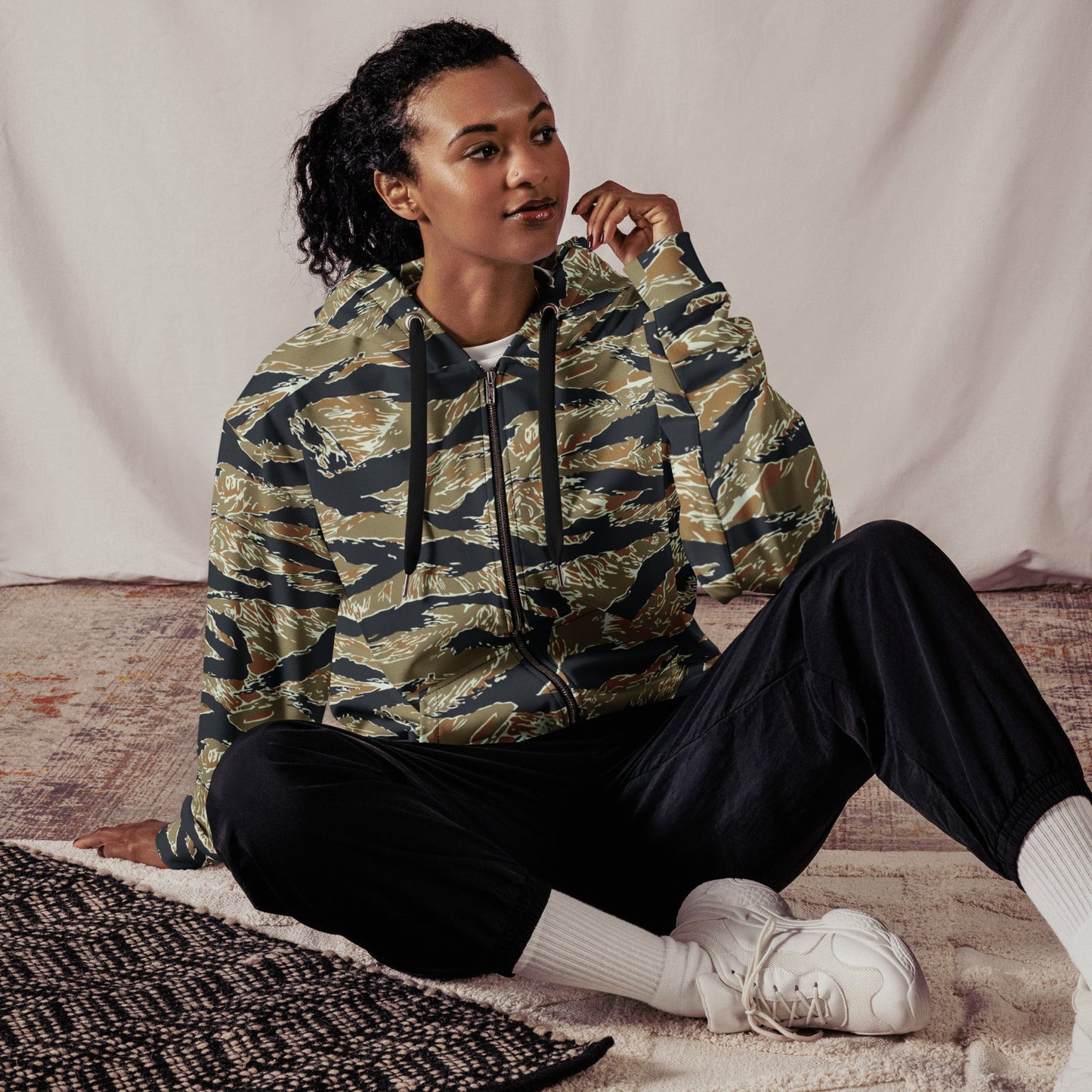 Philippine Tiger Stripe Special Forces Distinctive Uniform (SDFU) CAMO Unisex zip hoodie - Zip Hoodies