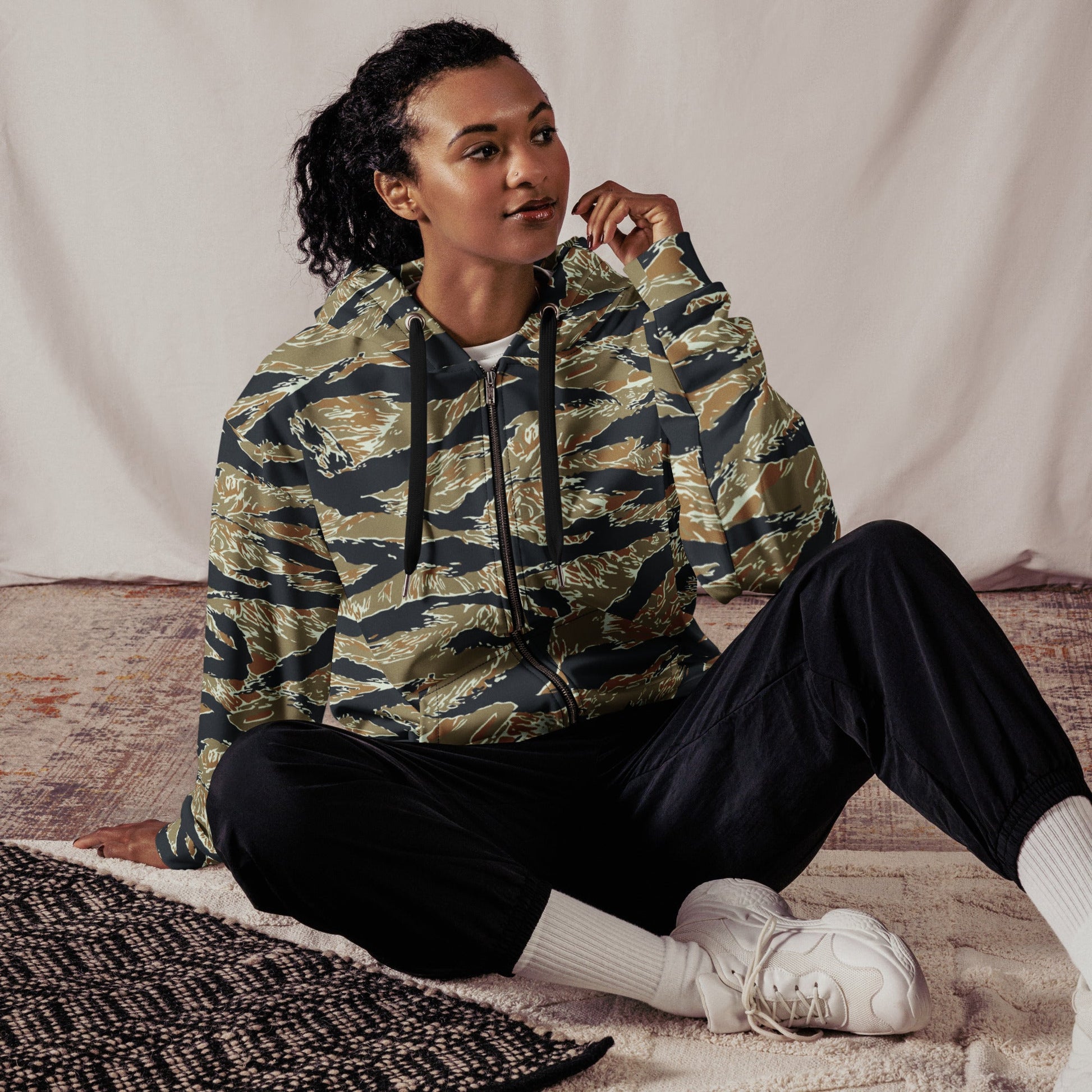 Philippine Tiger Stripe Special Forces Distinctive Uniform (SDFU) CAMO Unisex zip hoodie - Zip Hoodies