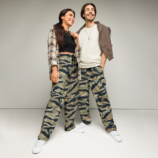 Tiger Stripe Philippine Special Forces CAMO Unisex Wide-Leg Joggers - 2XS