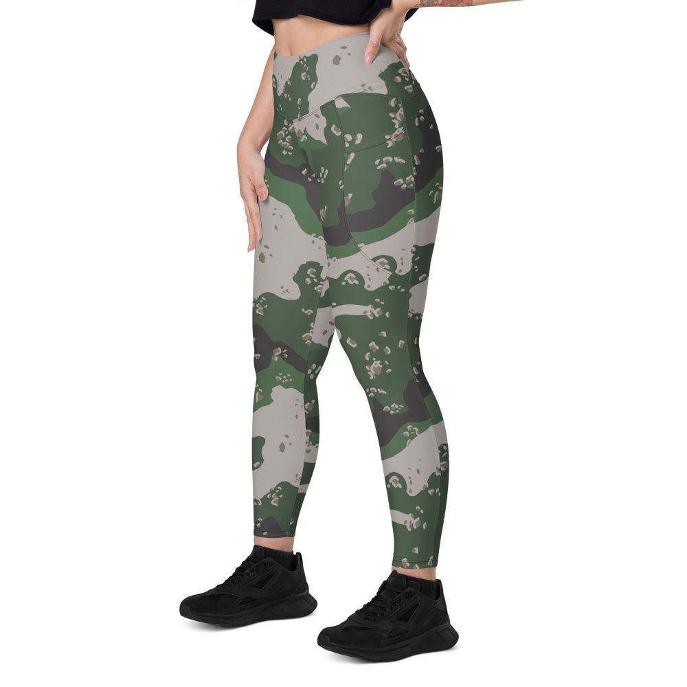 Philippines Chocolate Chip Special Action Force (SAF) CAMO Leggings with pockets - Womens With Pockets