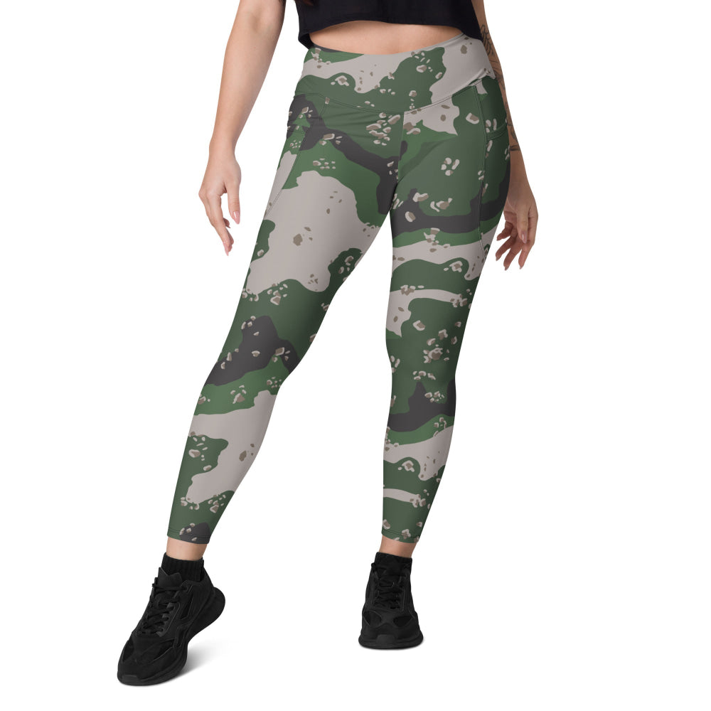 Philippines Chocolate Chip Special Action Force (SAF) CAMO Leggings with pockets - Womens With Pockets