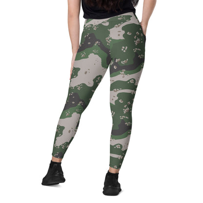 Philippines Chocolate Chip Special Action Force (SAF) CAMO Leggings with pockets - Womens With Pockets