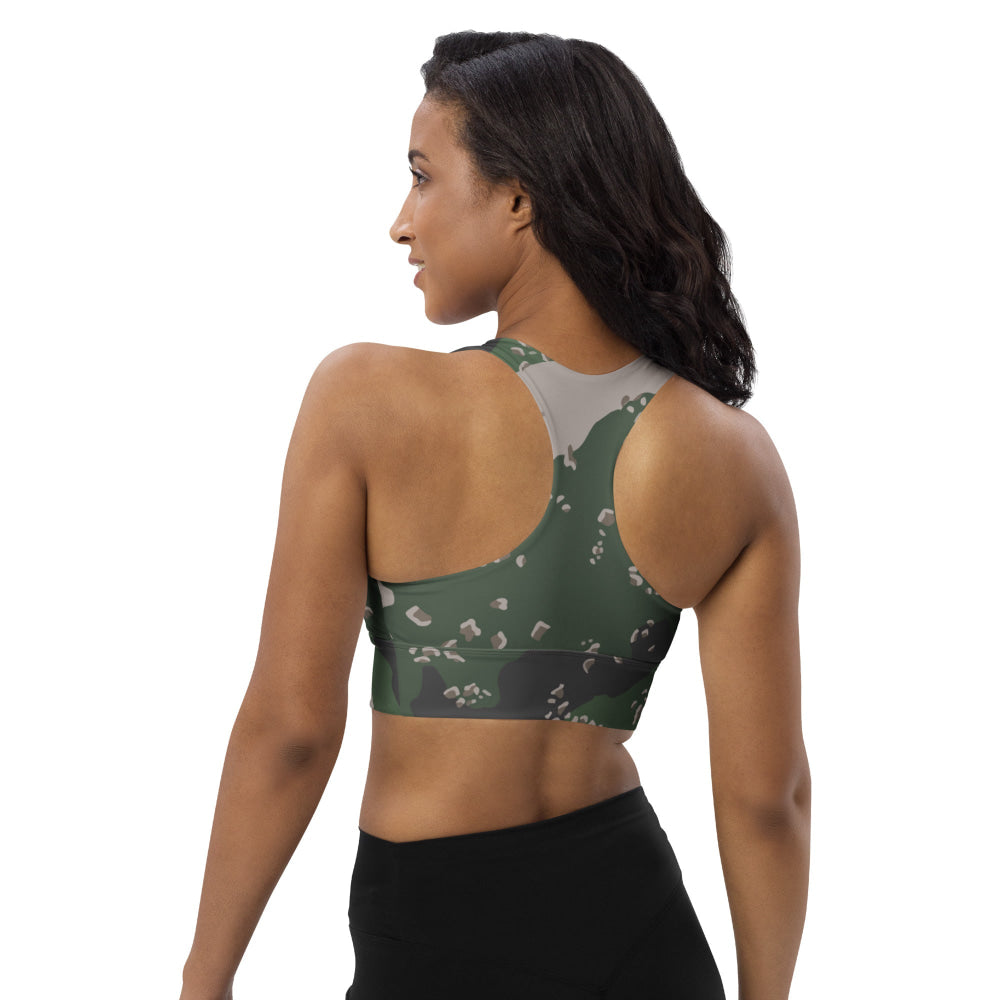 Philippines Chocolate Chip Special Action Force (SAF) CAMO Longline sports bra - Womens Sports Bra