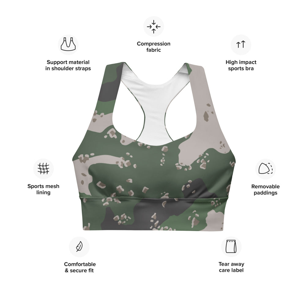 Philippines Chocolate Chip Special Action Force (SAF) CAMO Longline sports bra - Womens Sports Bra