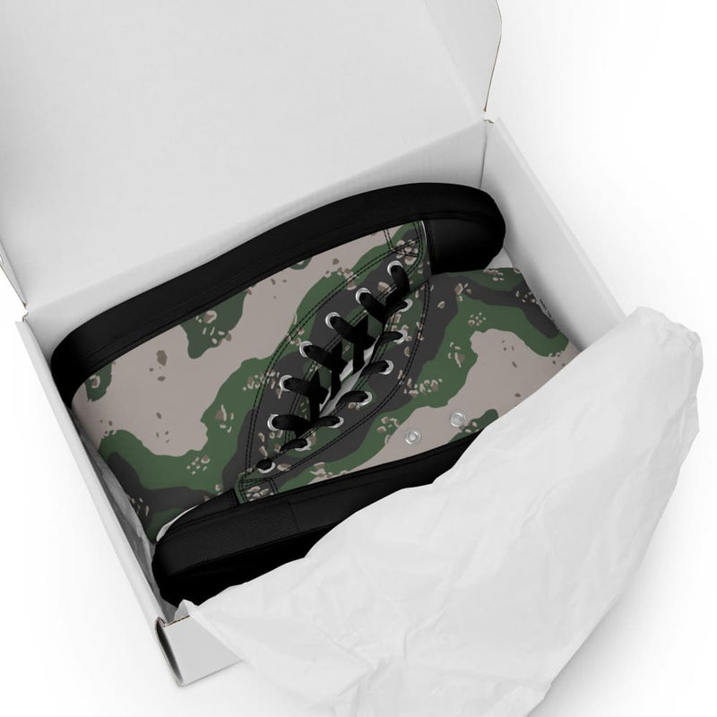 Philippines Chocolate Chip Special Action Force (SAF) CAMO Men’s high top canvas shoes - Mens high top canvas shoes