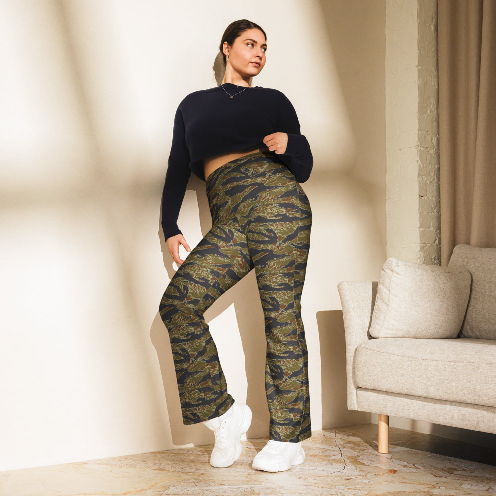 Philippines Tiger Stripe Navy Special Warfare Group (SWAG) CAMO Flare leggings - Womens Leggings