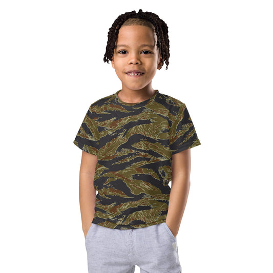 Philippines Tiger Stripe Navy Special Warfare Group (SWAG) CAMO Kids crew neck t-shirt - 2T - Crew Neck T-shirt