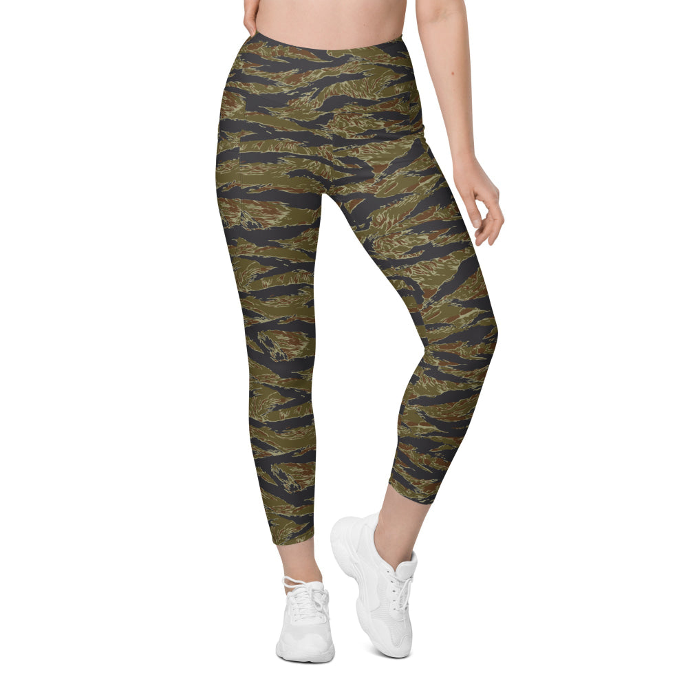 Philippines Tiger Stripe Navy Special Warfare Group (SWAG) CAMO Leggings with pockets - Womens With Pockets