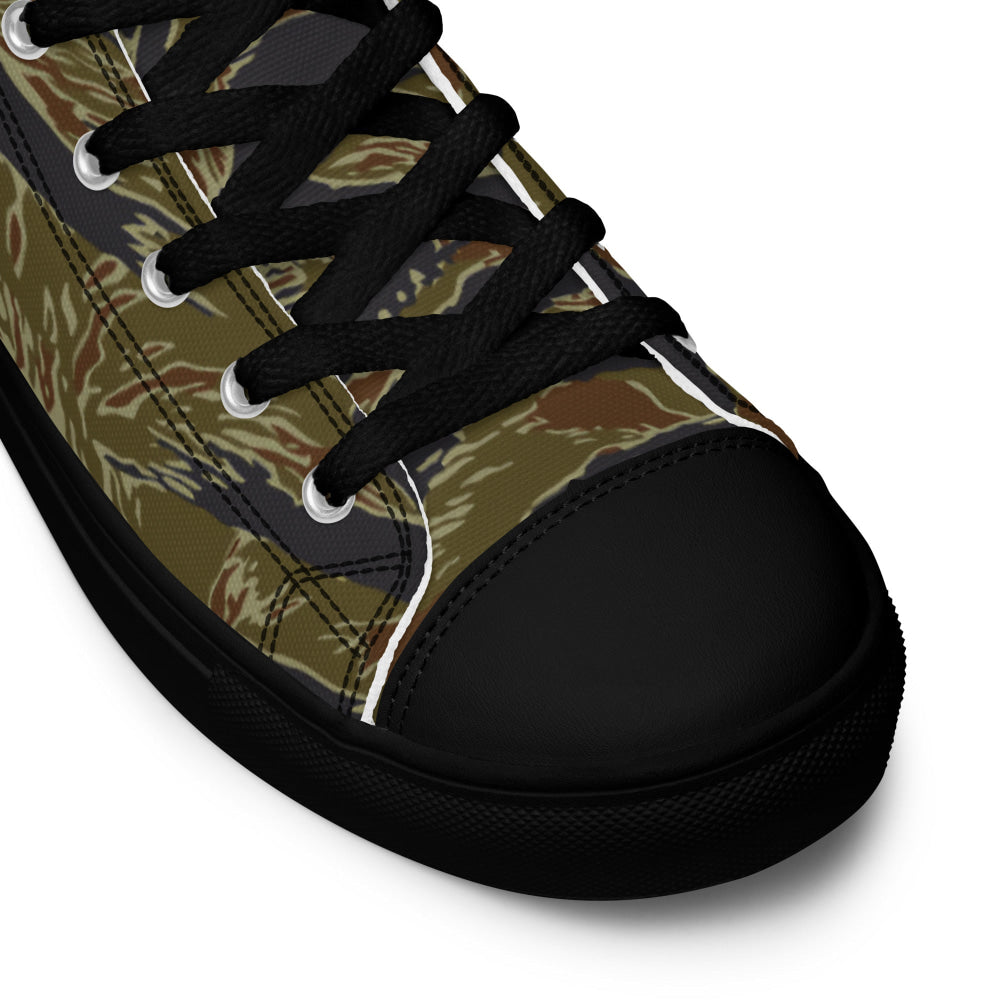 Philippines Tiger Stripe Navy Special Warfare Group (SWAG) CAMO Men’s high top canvas shoes - Mens High Top Canvas Shoes