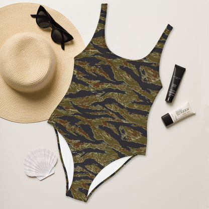 Philippines Tiger Stripe Navy Special Warfare Group (SWAG) CAMO One-Piece Swimsuit - Womens