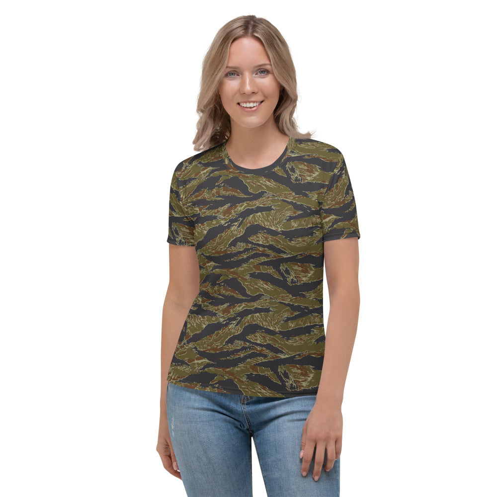 Philippines Tiger Stripe Navy Special Warfare Group (SWAG) CAMO Women’s T-shirt - XS - Womens T-Shirt