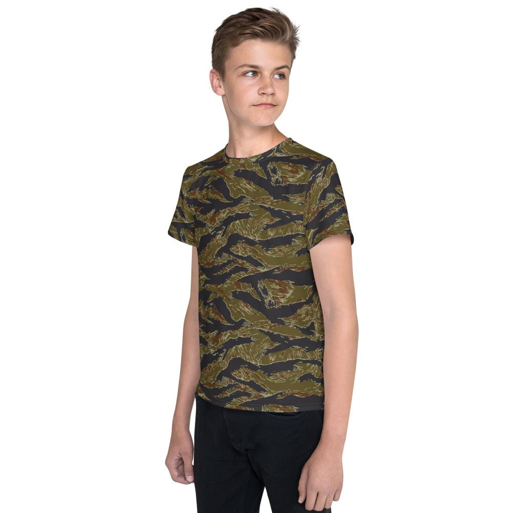 Philippines Tiger Stripe Navy Special Warfare Group (SWAG) CAMO Youth crew neck t-shirt - Crew Neck T-shirt