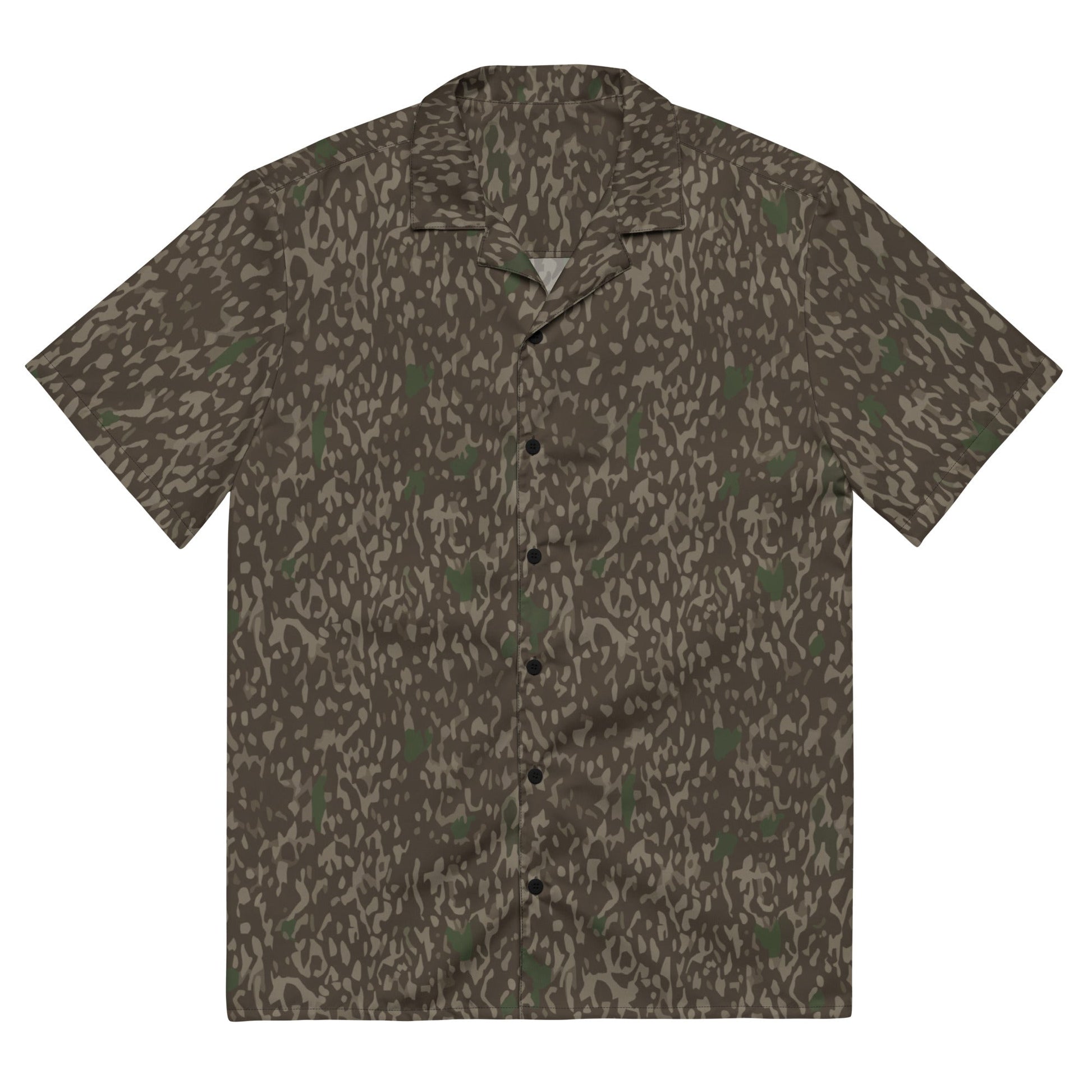 Pinefall Shroud CAMO Unisex Short-Sleeve Button Shirt - 2XS
