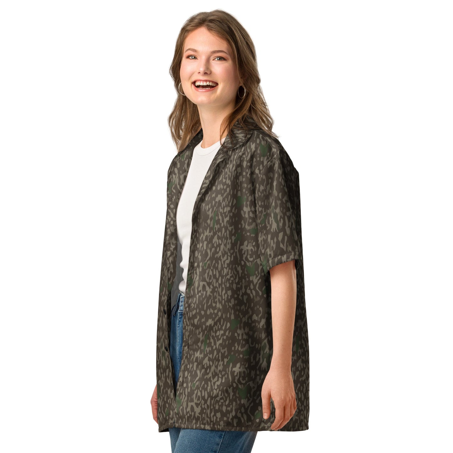 Pinefall Shroud CAMO Unisex Short-Sleeve Button Shirt