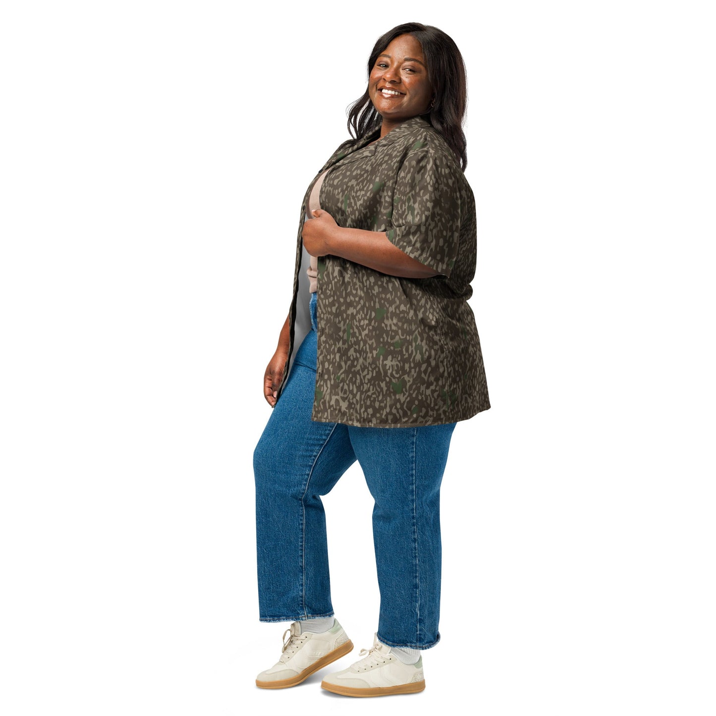 Pinefall Shroud CAMO Unisex Short-Sleeve Button Shirt
