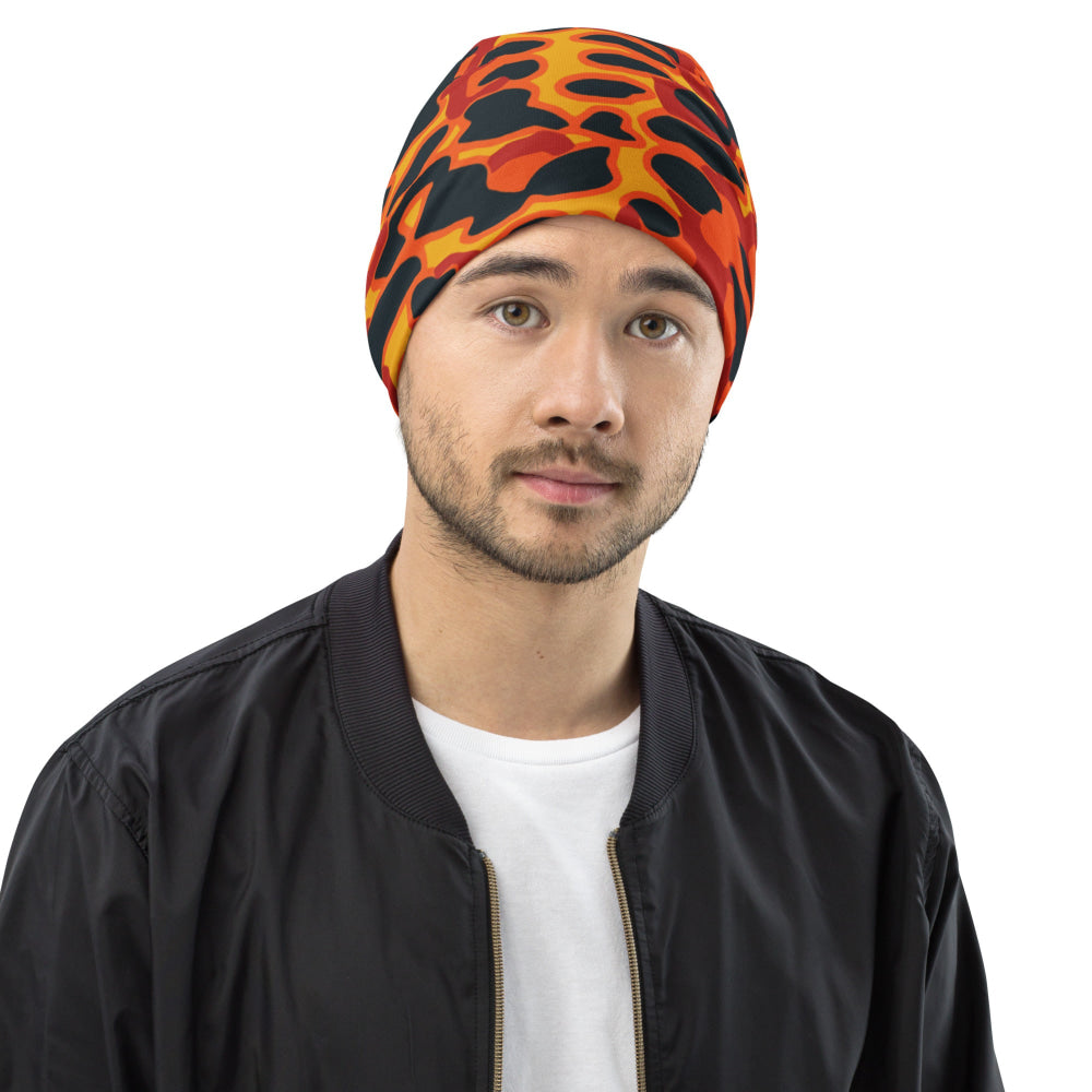 Plane Tree Hunter Orange CAMO Beanie - S